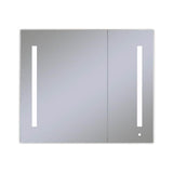 Robern - AiO Lighted Cabinet, 36'' x 30'' x 4'', Two Door, LUM Lighting, 4000K Temperature (Cool Light), Dimmable, Electrical Outlet, USB Left Hinge