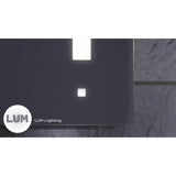 AiO Lighted Mirror, 24'' x 30'' x 1-1/2'', LUM Lighting, 4000K Temperature (Cool Light), Dimmable, USB Charging Ports
