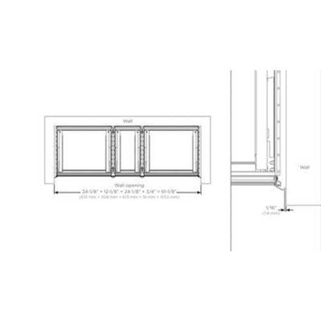 Cartesian and Profiles Alcove Kit, 7-1/2'' H