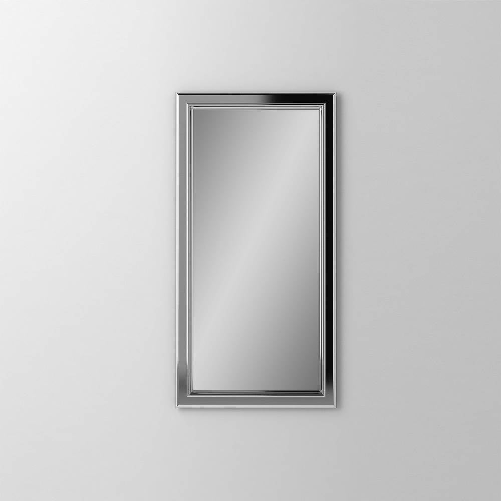 Robern - Main Line Mirror, 16'' x 30'' x 1-5/8'', Bryn Mawr Frame, Chrome - Chrome