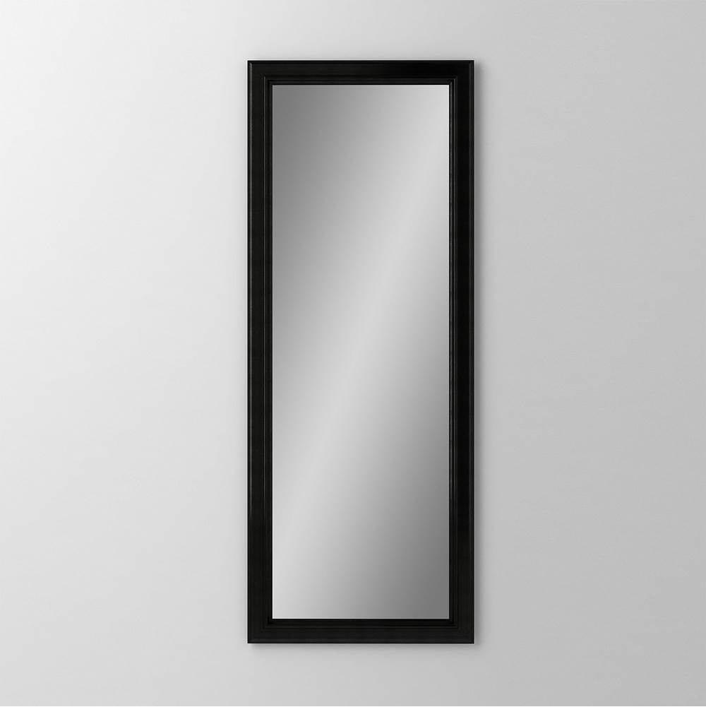 Robern - Main Line Mirror, 20'' x 40'' x 1-5/8'', Bryn Mawr Frame, Brushed Black - Brushed Black