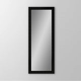 Robern - Main Line Mirror, 20'' x 40'' x 1-5/8'', Bryn Mawr Frame, Brushed Black - Brushed Black