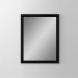 Robern - Main Line Mirror, 24'' x 30'' x 1-5/8'', Bryn Mawr Frame, Brushed Black - Brushed Black