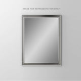 Robern - Main Line Mirror, 24'' x 30'' x 1-5/8'', Bryn Mawr Frame, Polished Nickel - Polished Nickel