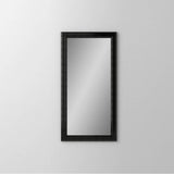 Robern - Main Line Mirror, 24'' x 40'' x 1-5/8'', Bryn Mawr Frame, Brushed Black - Brushed Black
