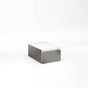 Robern - Cartesian Vanity, 12'' x 7-1/2'' x 18'', Tinted Gray Mirror, Full Drawer, No Night Light - Tinted Gray Mirror