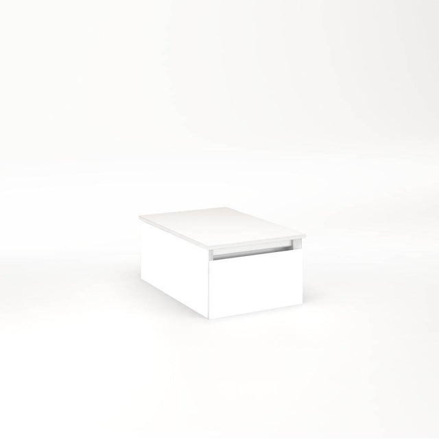 Robern - Cartesian Vanity, 12'' x 7-1/2'' x 18'', White, Full Drawer, No Night Light - White