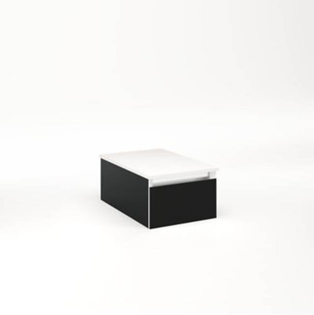 Robern - Cartesian, 12X7.5X18,Mat Blk,Full, Snl - Matte Black