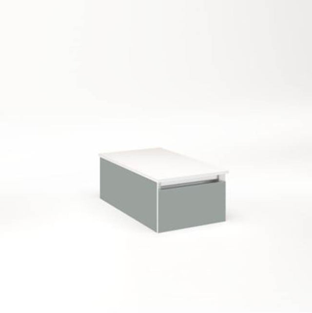 Robern - Cartesian, 12X7.5X21,Mat Gry,Full, Snl - Matte Gray