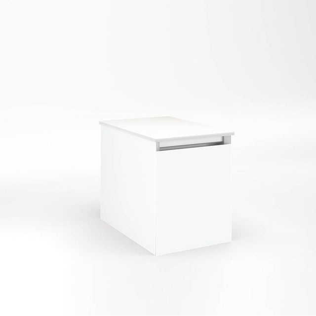 Robern - Cartesian Vanity, 12'' x 15'' x 18'', Matte White, Full Drawer, No Night Light - Matte White