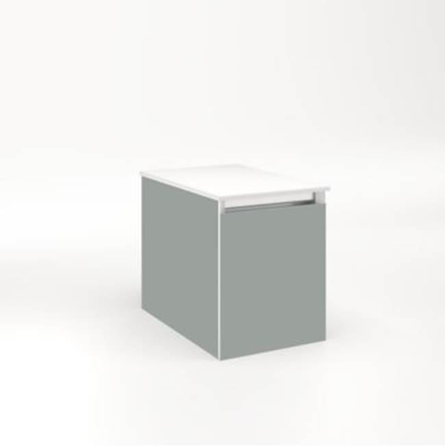 Robern - Cartesian, 12X15X18,Mat Gry,Full, Snl - Matte Gray