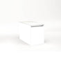 Robern - Cartesian Vanity, 12'' x 15'' x 21'', White, Full Drawer, No Night Light - White