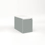 Robern - Cartesian Vanity, 12'' x 15'' x 21'', Matte Gray, Full Drawer, No Night Light - Matte Gray