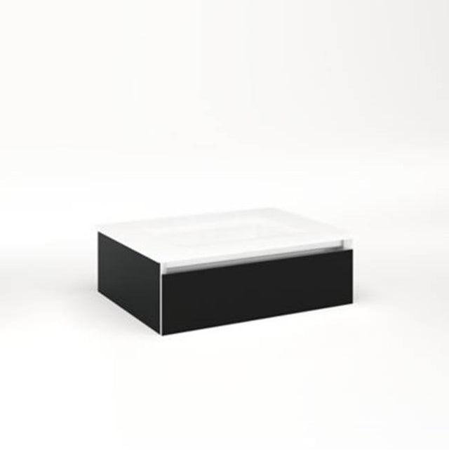Robern - Cartesian, 24X7.5X18,Mat Blk,Full, Snl - Matte Black