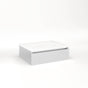 Robern - Cartesian Vanity, 24'' x 7-1/2'' x 18'', Satin White, Tip Out Drawer, No Night Light - Satin White
