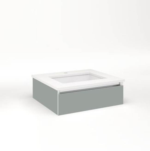 Robern - Cartesian, 24X7.5X21,Mat Gry,Full, Snl - Matte Gray