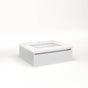 Robern - Cartesian Vanity, 24'' x 7-1/2'' x 21'', Satin White, Plumbing Drawer, No Night Light - Satin White
