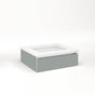 Robern - Cartesian Vanity, 24'' x 7-1/2'' x 21'', Matte Gray, Plumbing Drawer, No Night Light - Matte Gray