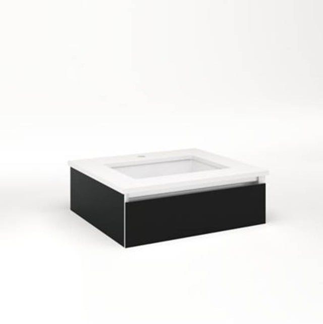 Robern - Cartesian, 24X7.5X21,Mat Blk,Tip, Snl - Matte Black