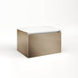 Robern - Cartesian Vanity, 24'' x 15'' x 18'', Satin Bronze, Full Drawer, No Night Light - Satin Bronze