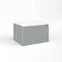 Robern - Cartesian Vanity, 24'' x 15'' x 18'', Matte Gray, Full Drawer, No Night Light - Matte Gray