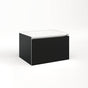 Robern - Cartesian Vanity, 24'' x 15'' x 18'', Matte Black, Full Drawer, No Night Light - Matte Black
