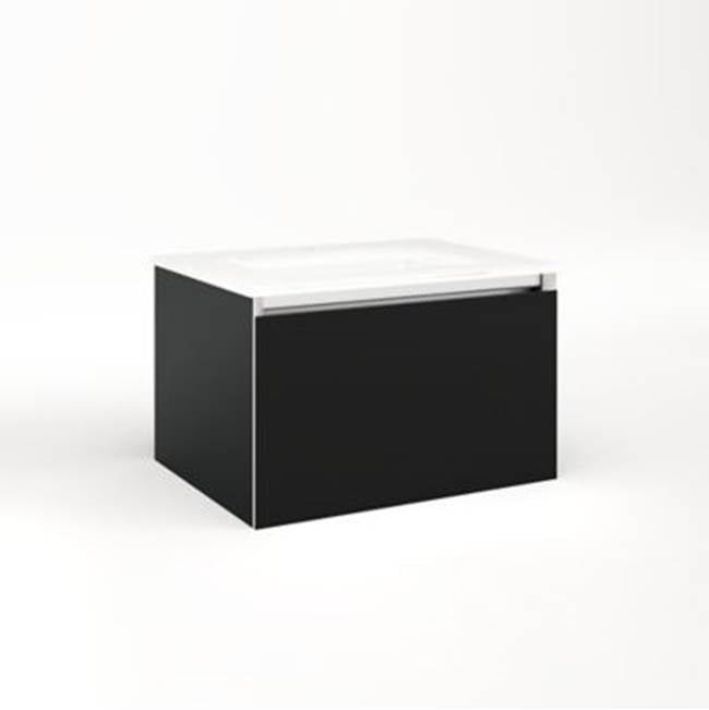 Robern - Cartesian, 24X15X18,Mat Blk,Full, Snl - Matte Black