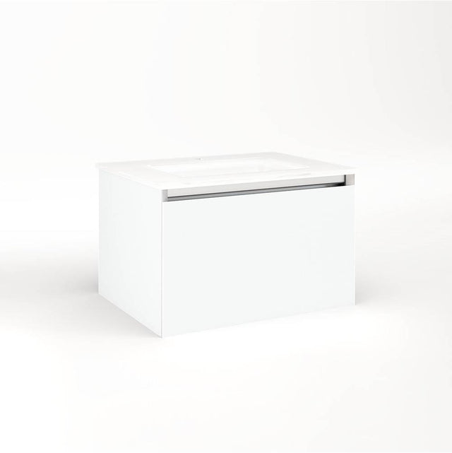 Robern - Cartesian Vanity, 24'' x 15'' x 18'', White, Plumbing Drawer, No Night Light - White