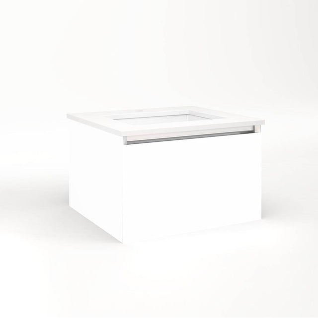 Robern - Cartesian Vanity, 24'' x 15'' x 21'', White, Full Drawer, No Night Light - White
