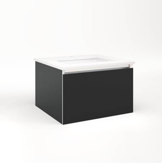 Robern - Cartesian, 24X15X21,Mat Blk,Full, Snl - Matte Black