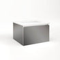 Robern - Cartesian Vanity, 24'' x 15'' x 21'', Tinted Gray Mirror, Plumbing Drawer, No Night Light - Tinted Gray Mirror