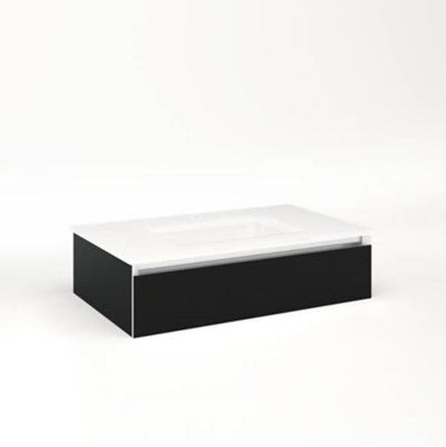 Robern - Cartesian, 30X7.5X18,Mat Blk,Full, Snl - Matte Black