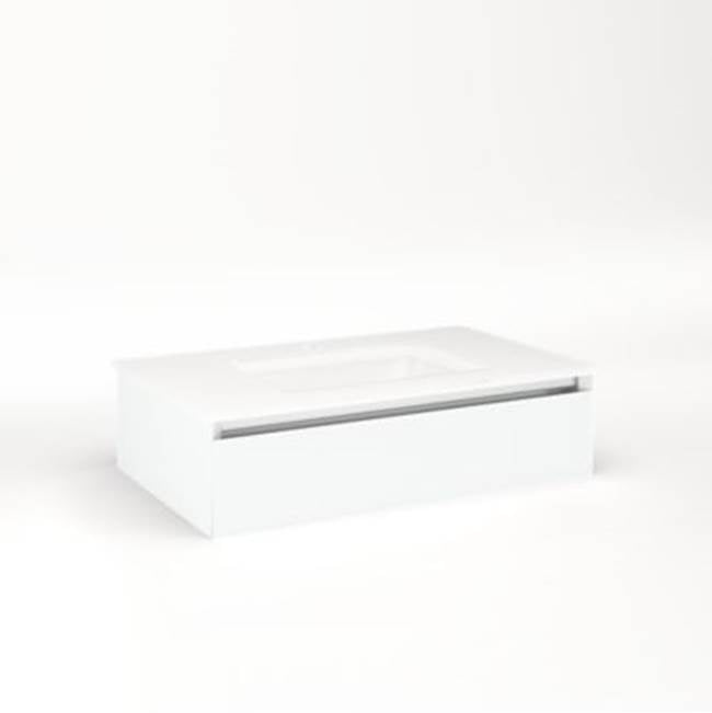 Robern - Cartesian, 30X7.5X18,Mat Wht,Plumb, Snl - Matte White