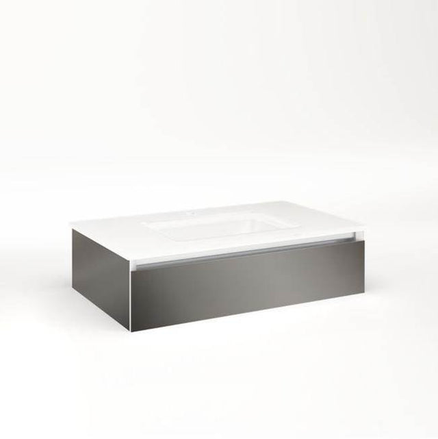 Robern - CARTESIAN,30X7.5X18,TGM,FIX,SNL - Tinted Gray Mirror