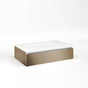 Robern - Cartesian Vanity, 30'' x 7-1/2'' x 18'', Satin Bronze, Tip Out Drawer, No Night Light - Satin Bronze