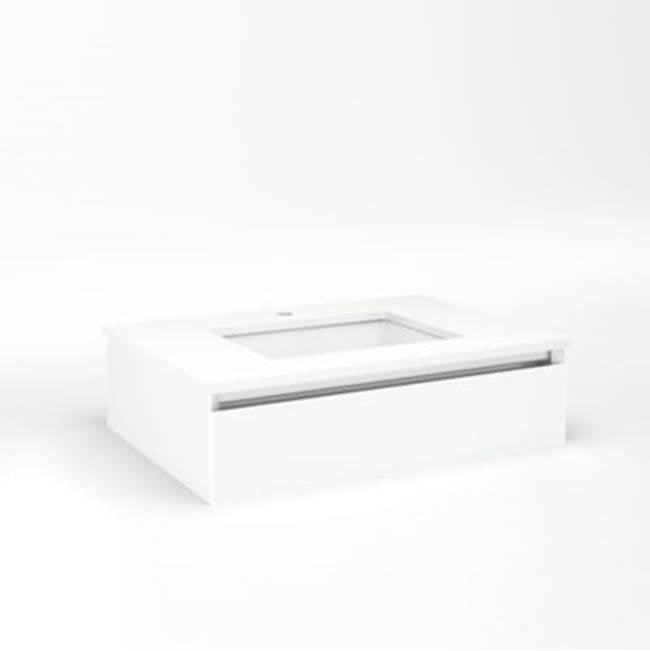 Robern - Cartesian, 30X7.5X21,Mat Wht,Plumb, Snl - Matte White