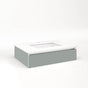 Robern - Cartesian Vanity, 30'' x 7-1/2'' x 21'', Matte Gray, Plumbing Drawer, No Night Light - Matte Gray