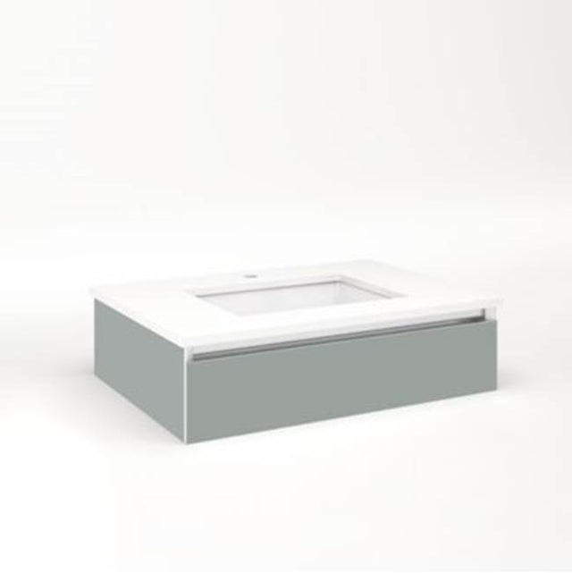 Robern - Cartesian, 30X7.5X21,Mat Gry,Plumb, Snl - Matte Gray