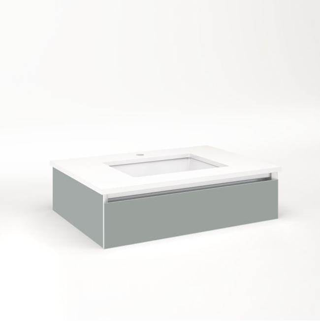 Robern - CARTESIAN, 30X7.5X21, MAT GRY, FIX, SNL - Matte Gray