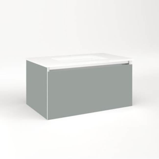 Robern - Cartesian, 30X15X18,Mat Gry,Full, Snl - Matte Gray
