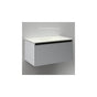 Robern - Cartesian Vanity, 30'' x 15'' x 18'', Matte Gray, Plumbing Drawer, No Night Light - Matte Gray