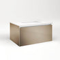 Robern - Cartesian Vanity, 30'' x 15'' x 21'', Satin Bronze, Full Drawer, No Night Light - Satin Bronze