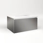 Robern - Cartesian Vanity, 30'' x 15'' x 21'', Tinted Gray Mirror, Plumbing Drawer, No Night Light - Tinted Gray Mirror