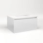 Robern - Cartesian Vanity, 30'' x 15'' x 21'', Satin White, Plumbing Drawer, No Night Light - Satin White