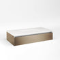 Robern - Cartesian Vanity, 36'' x 7-1/2'' x 18'', Satin Bronze, Full Drawer, No Night Light - Satin Bronze