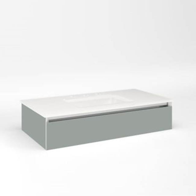 Robern - Cartesian, 36X7.5X18,Mat Gry,Full, Snl - Matte Gray