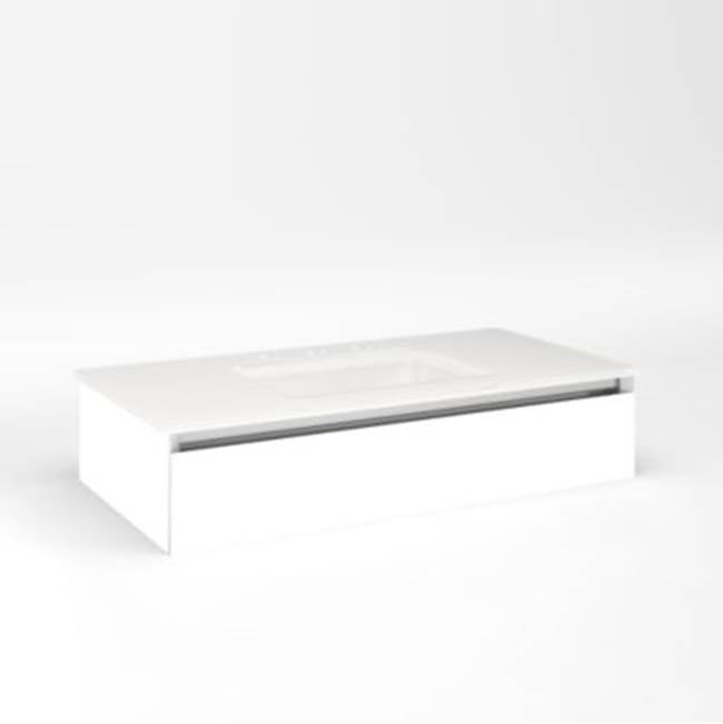 Robern - Cartesian, 36X7.5X18,Mat Wht,Tip, Snl - Matte White