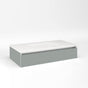 Robern - Cartesian Vanity, 36'' x 7-1/2'' x 18'', Matte Gray, Tip Out Drawer, No Night Light - Matte Gray