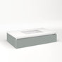 Robern - Cartesian Vanity, 36'' x 7-1/2'' x 21'', Matte Gray, Full Drawer, No Night Light - Matte Gray