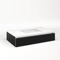 Robern - Cartesian Vanity, 36'' x 7-1/2'' x 21'', Matte Black, Full Drawer, No Night Light - Matte Black